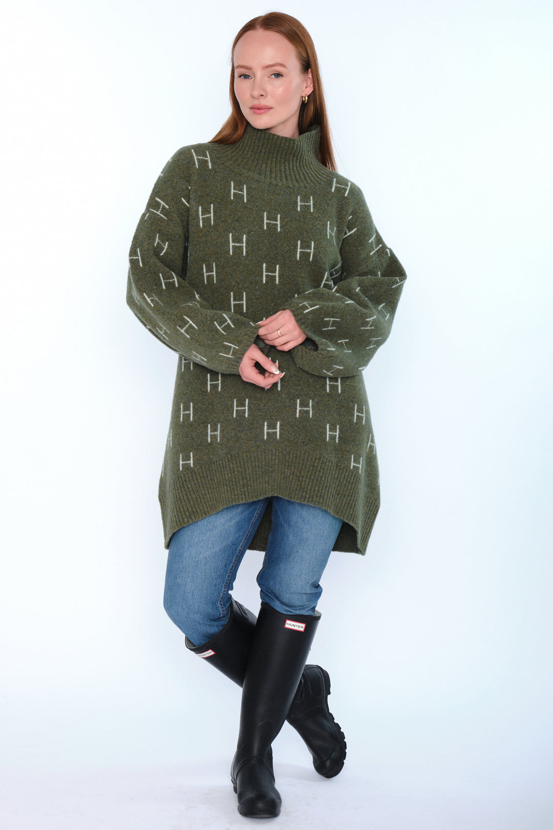 Hést FAM Long Sweater Winter Moss