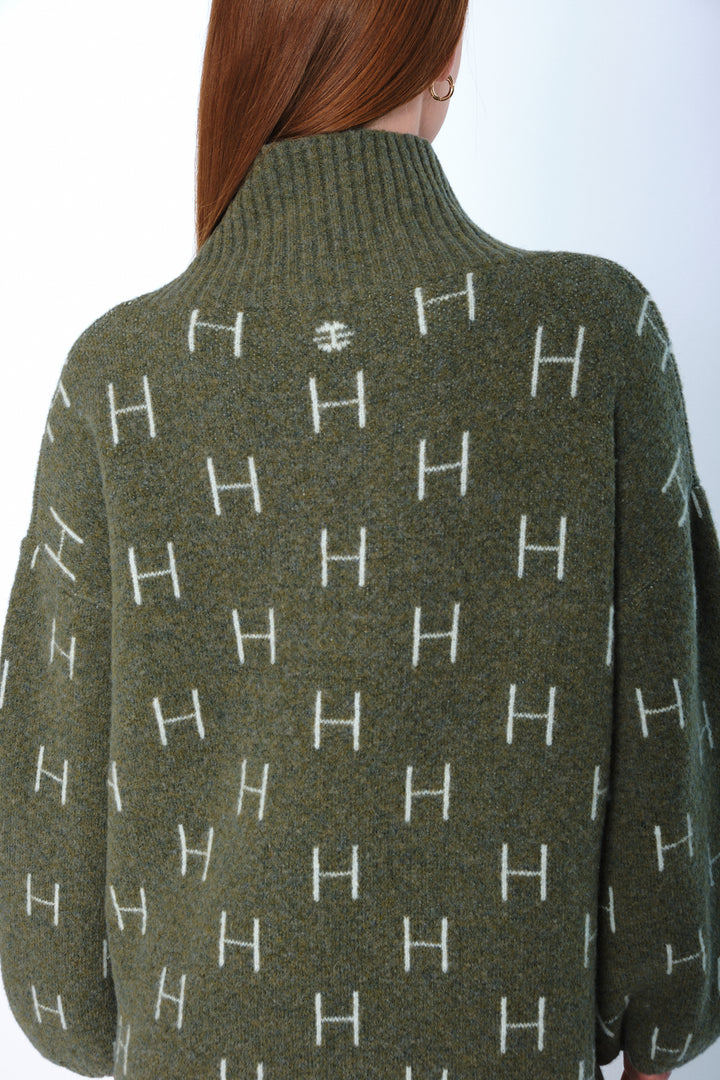 Hést FAM Long Sweater Winter Moss