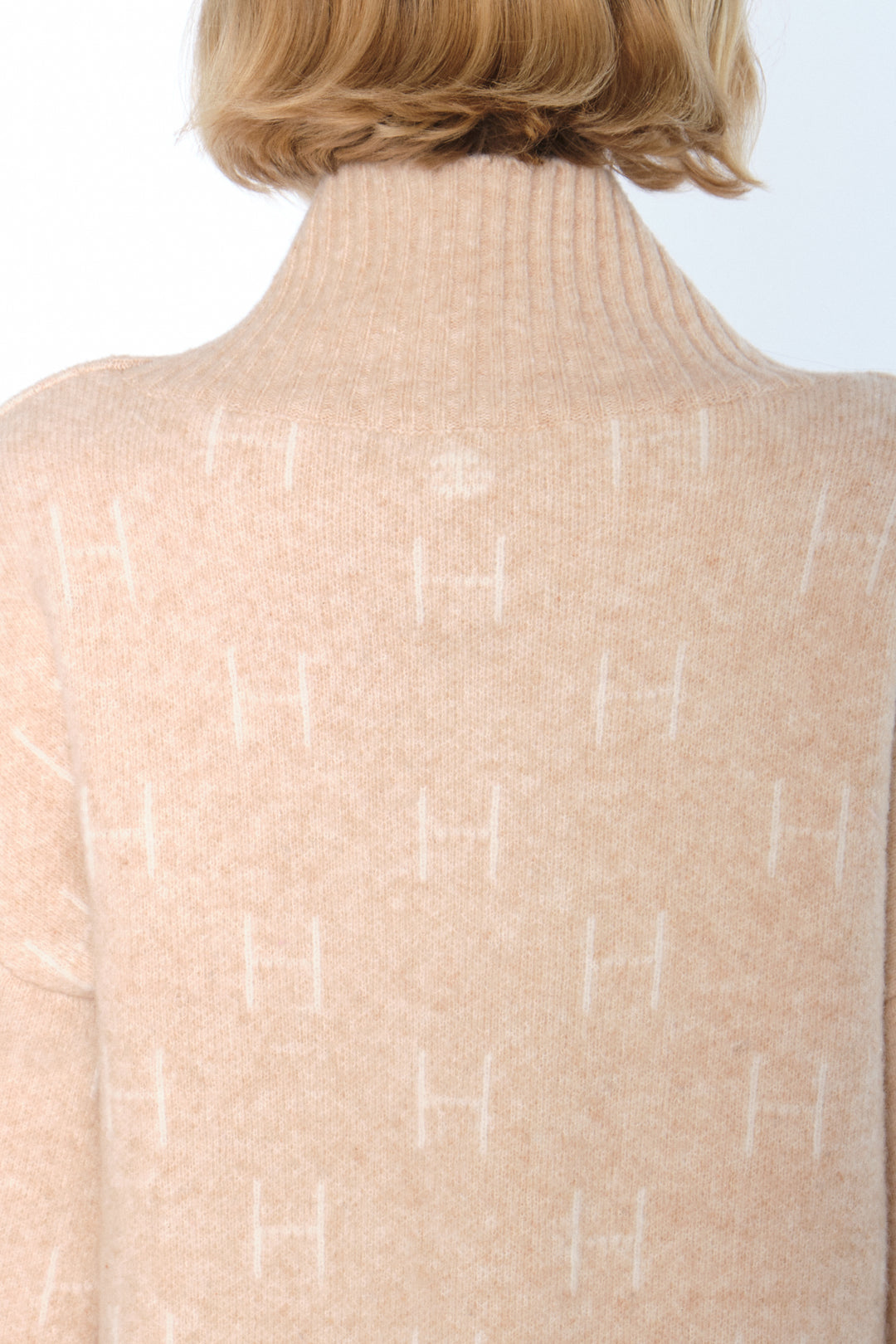 Hést FAM Long Sweater Light Beige Melange