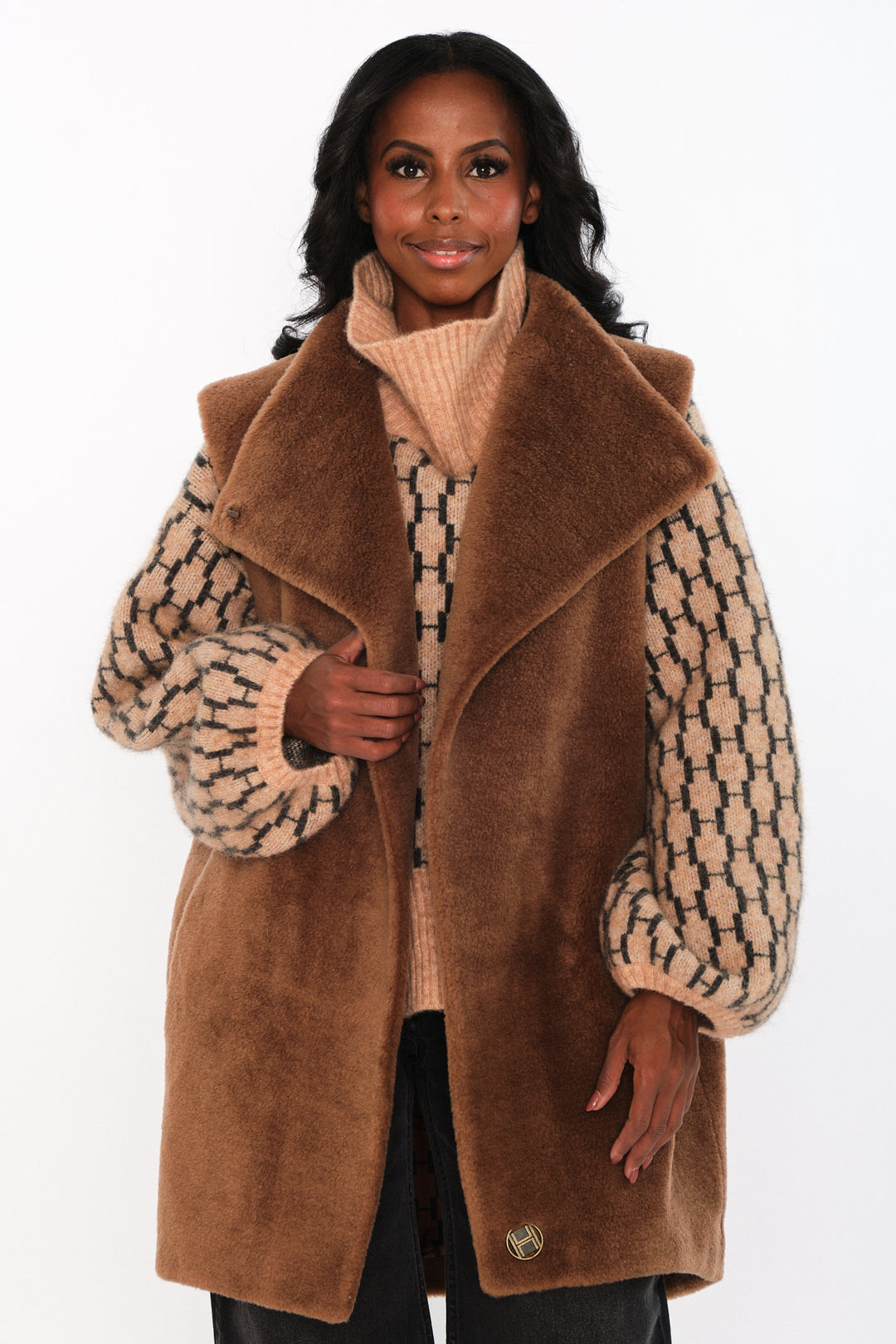 HÉST EMBLA Vest Brown