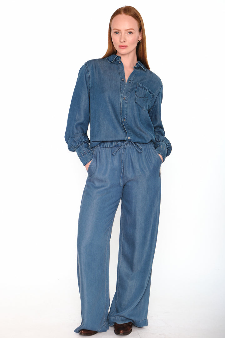 Hést Scarlett Pant Medium Wash Blue Denim