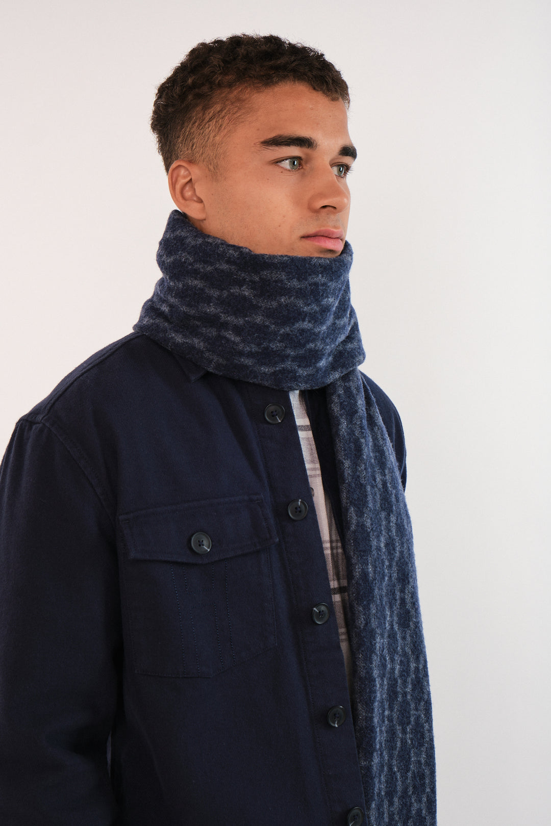 Hést KIM Scarf Navy Blazer