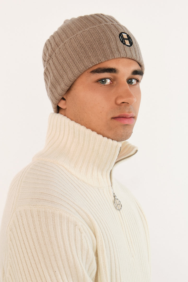 Hést CHARLIE Beanie Light Brown Melange