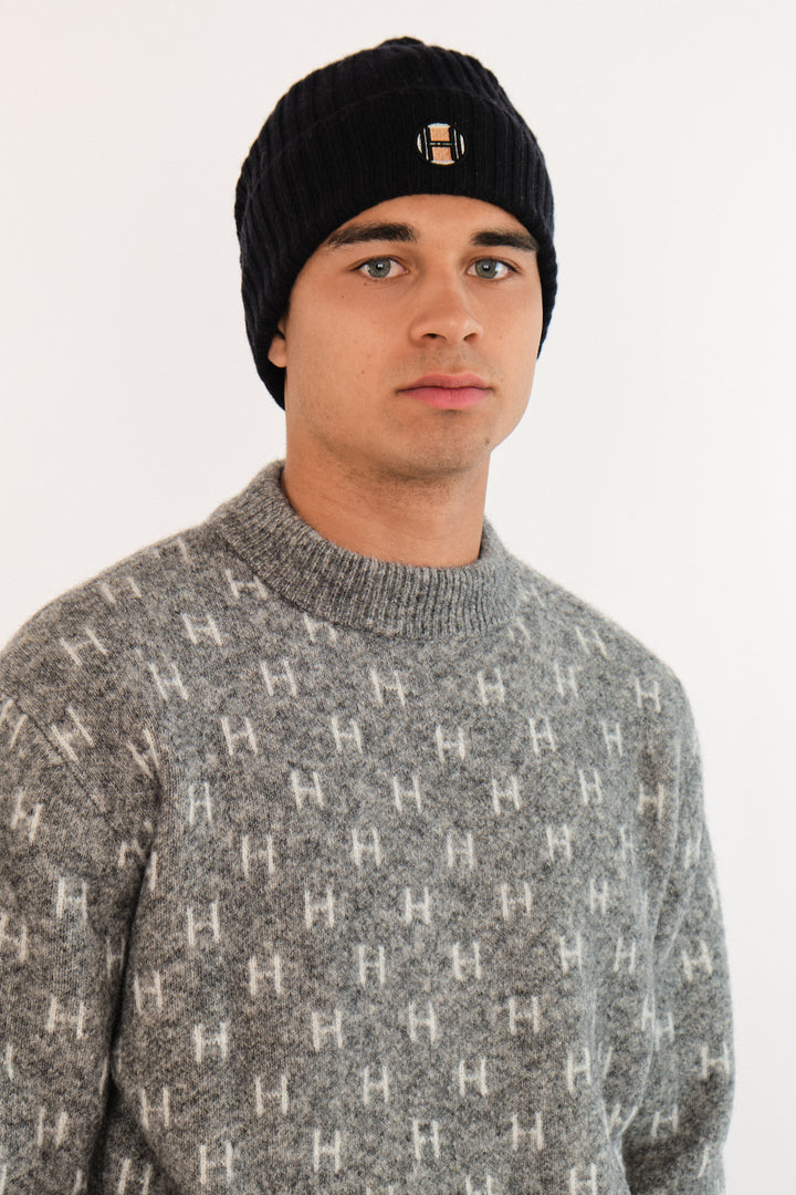 Hést CHARLIE Beanie Jet Black