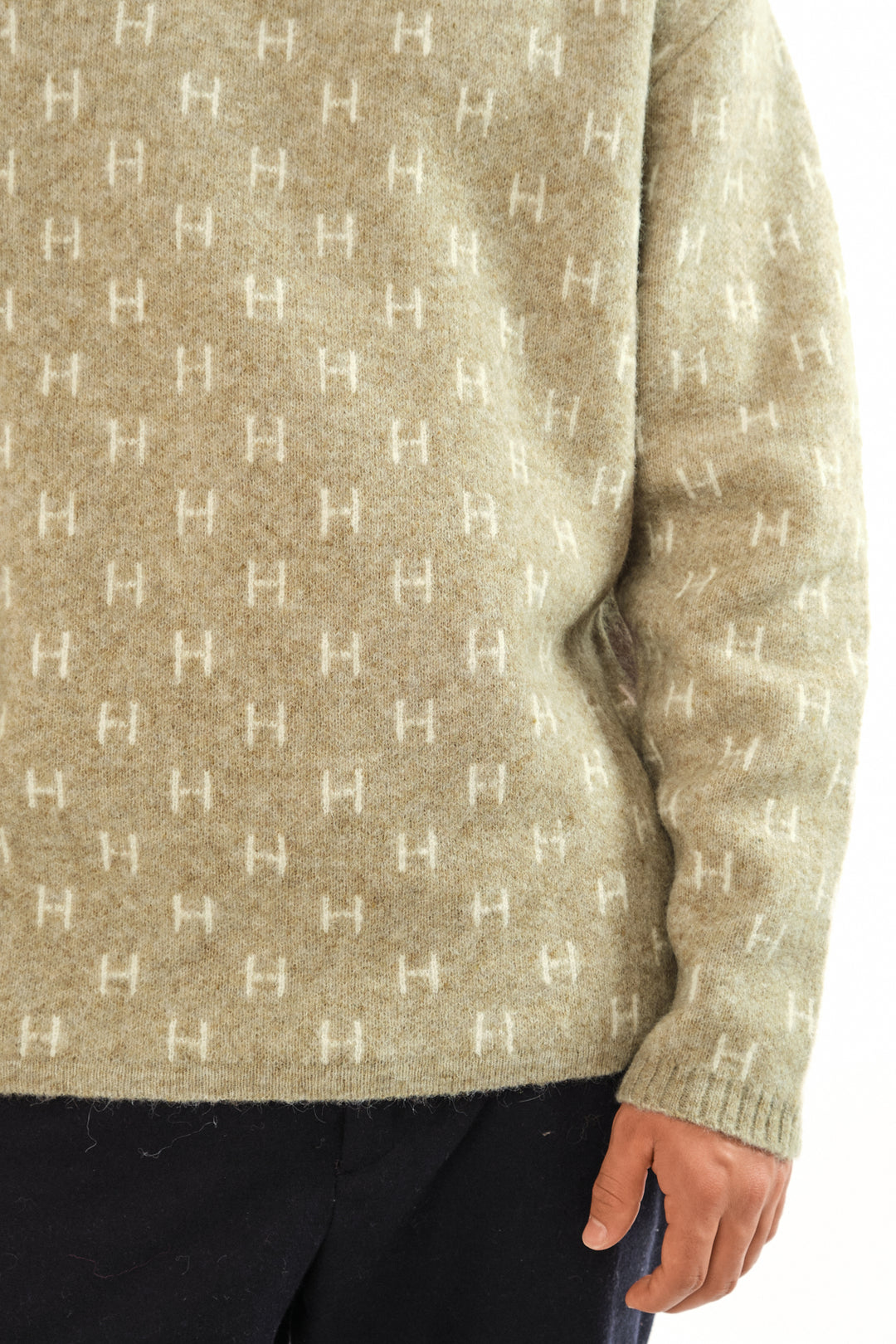 Hést FRANK Knitted Sweater Eucalyptus