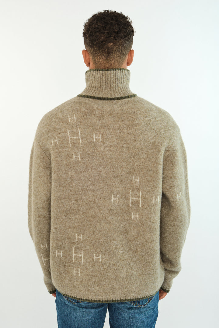 HÉST IBEN HALF-ZIp Eucalyptus