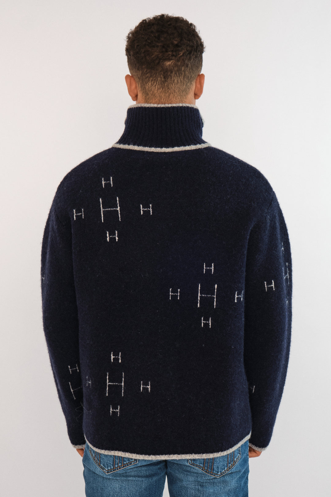HÉST IBEN HALF-ZIp Navy
