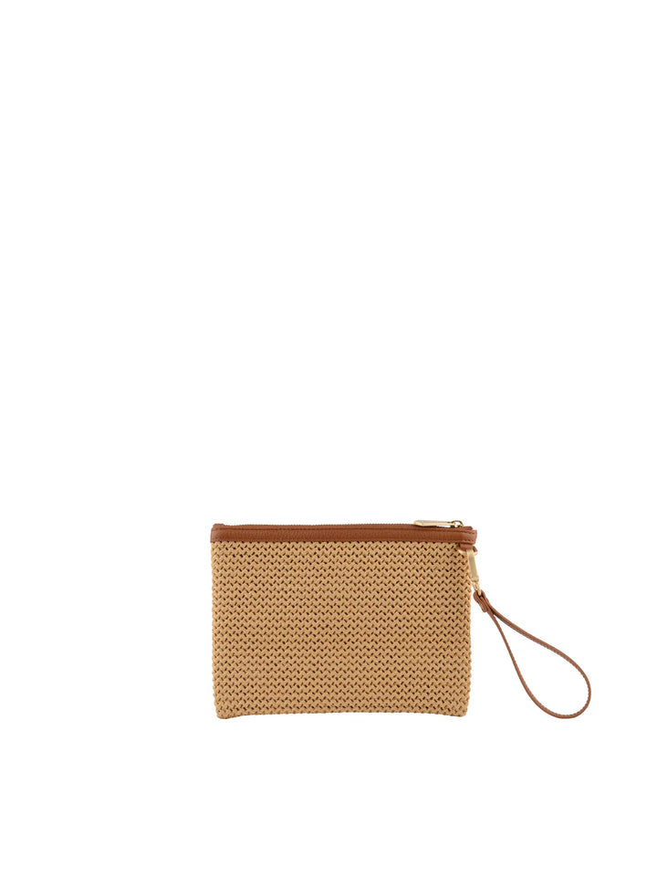 POURCHET PARIS Cassis Camel Pouch Bag