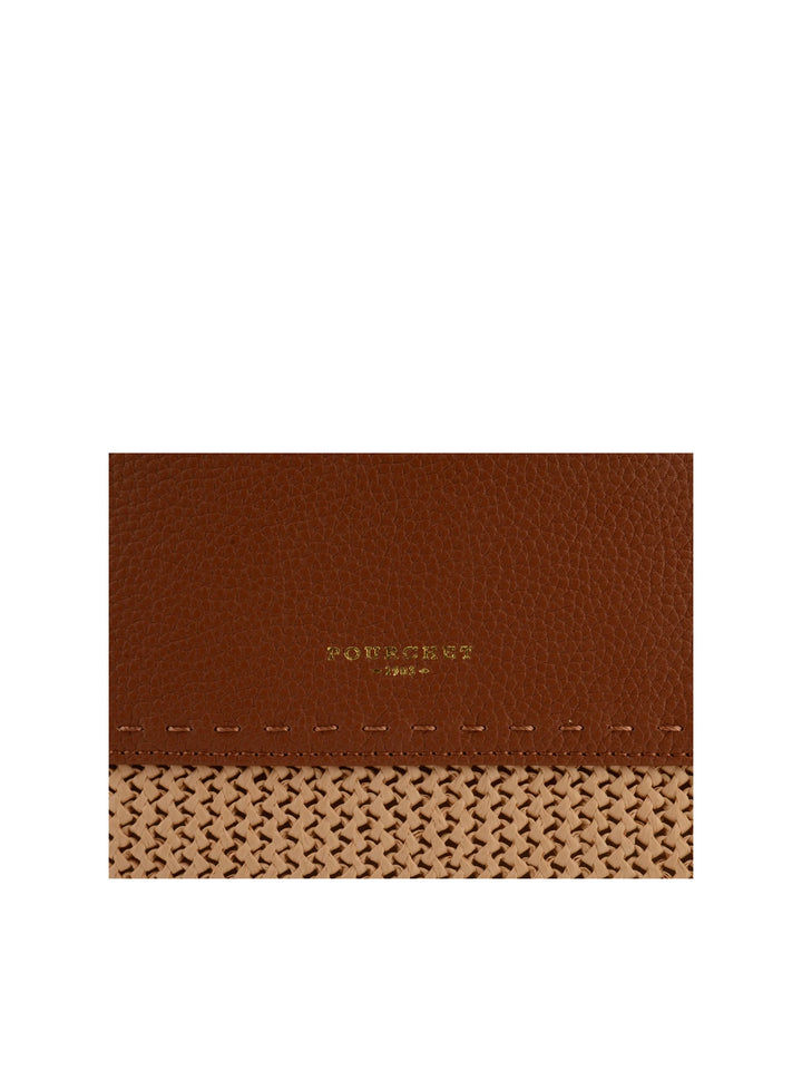 POURCHET PARIS Cassis Camel Tote Bag
