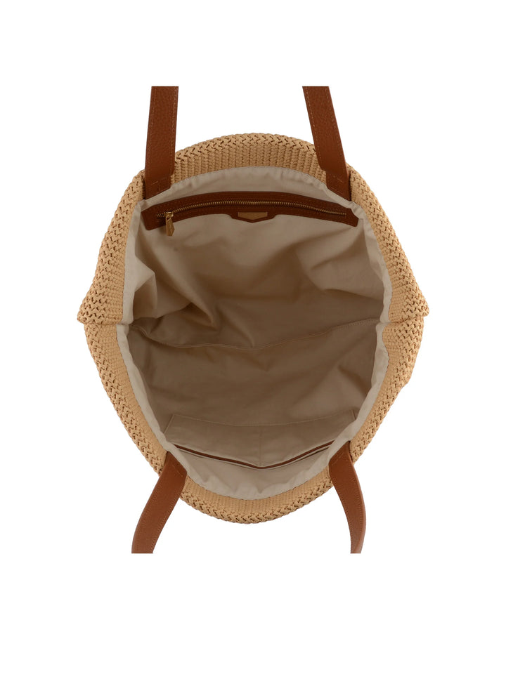 POURCHET PARIS Cassis Camel Tote Bag