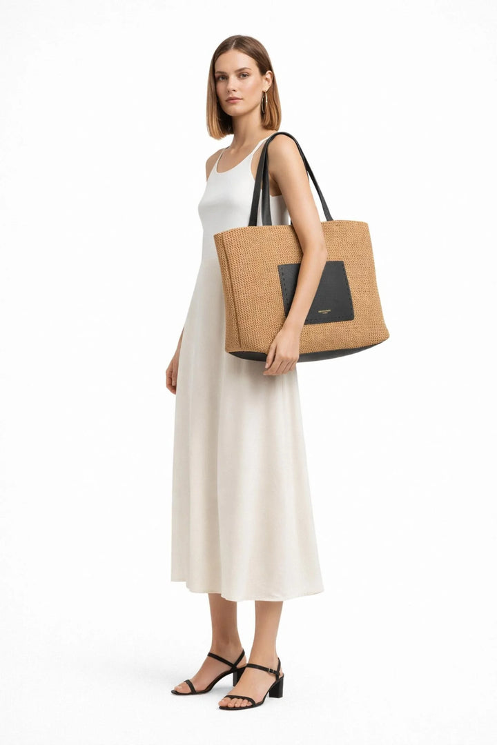 POURCHET PARIS Cassis Marine Tote Bag