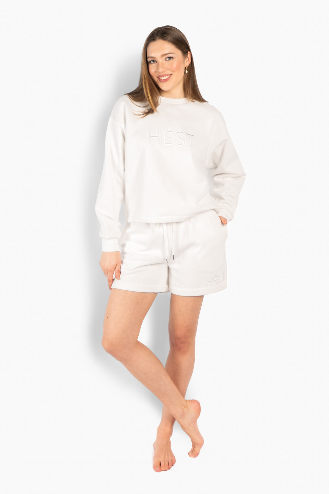 HÉST GABRIELA Sweatshirt White Alyssum