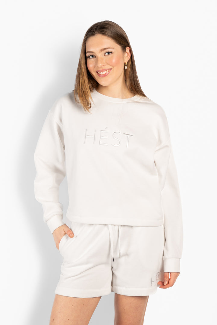 HÉST GABRIELA Sweatshirt White Alyssum