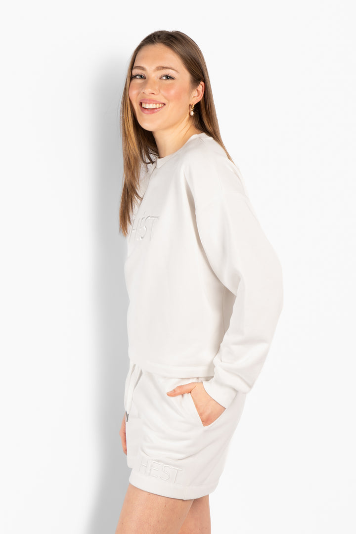 HÉST GABRIELA Sweatshirt White Alyssum
