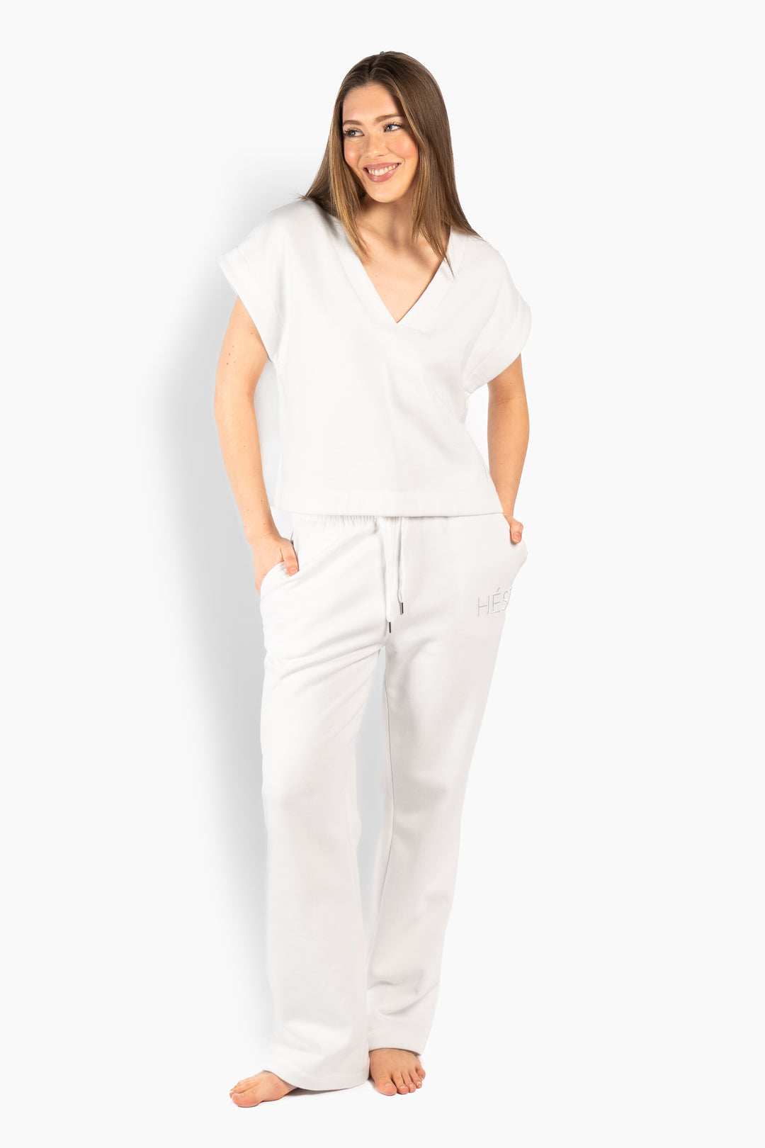 HÉST GABRIELA Sweat Top White Alyssum