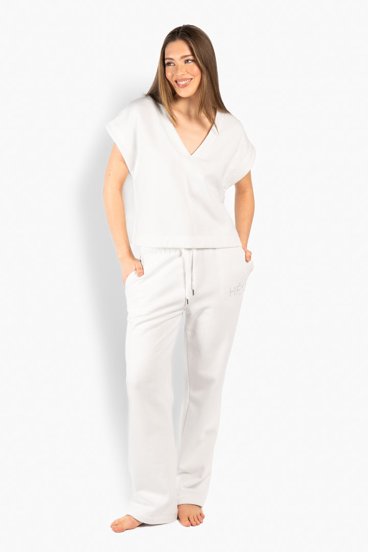 HÉST GABRIELA Sweat Top White Alyssum