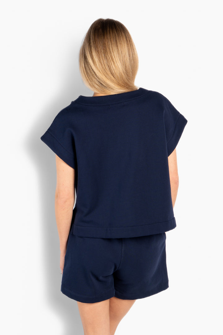 HÉST GABRIELA Sweat Top Navy Blazer
