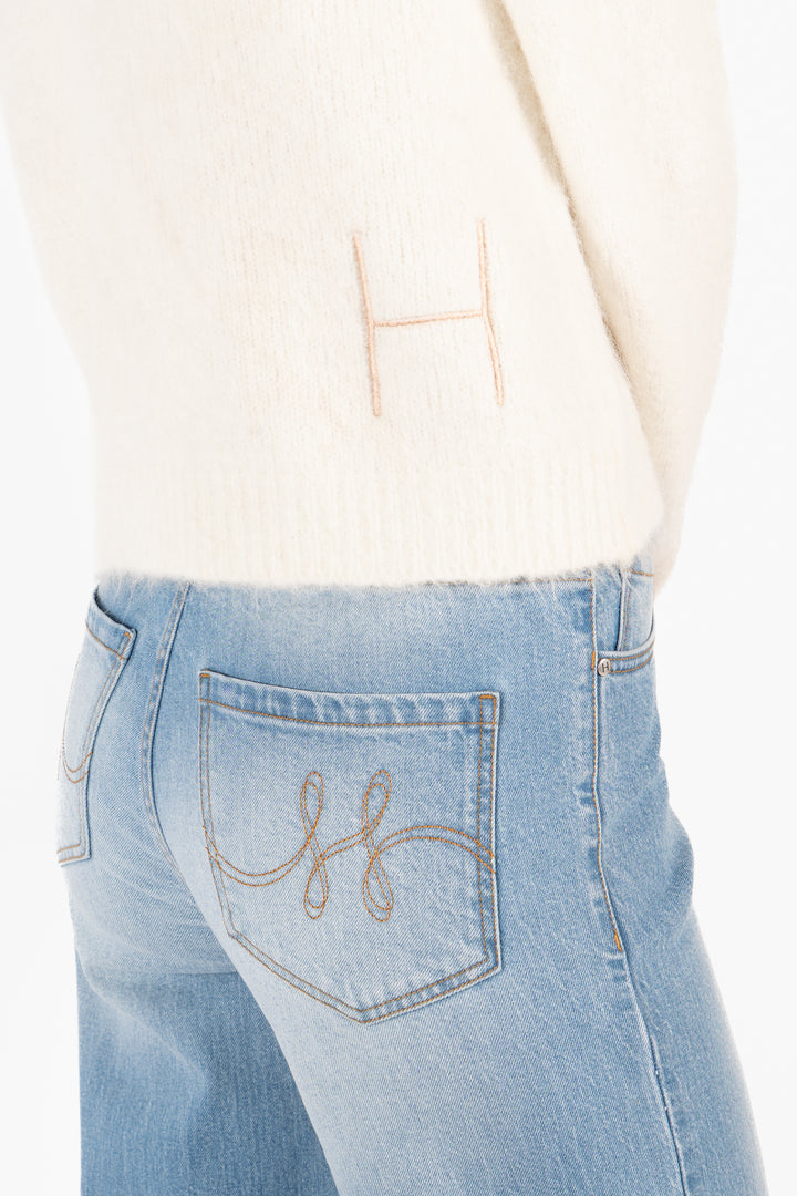 HÉST PERNILLE Short Cardigan White Alyssum