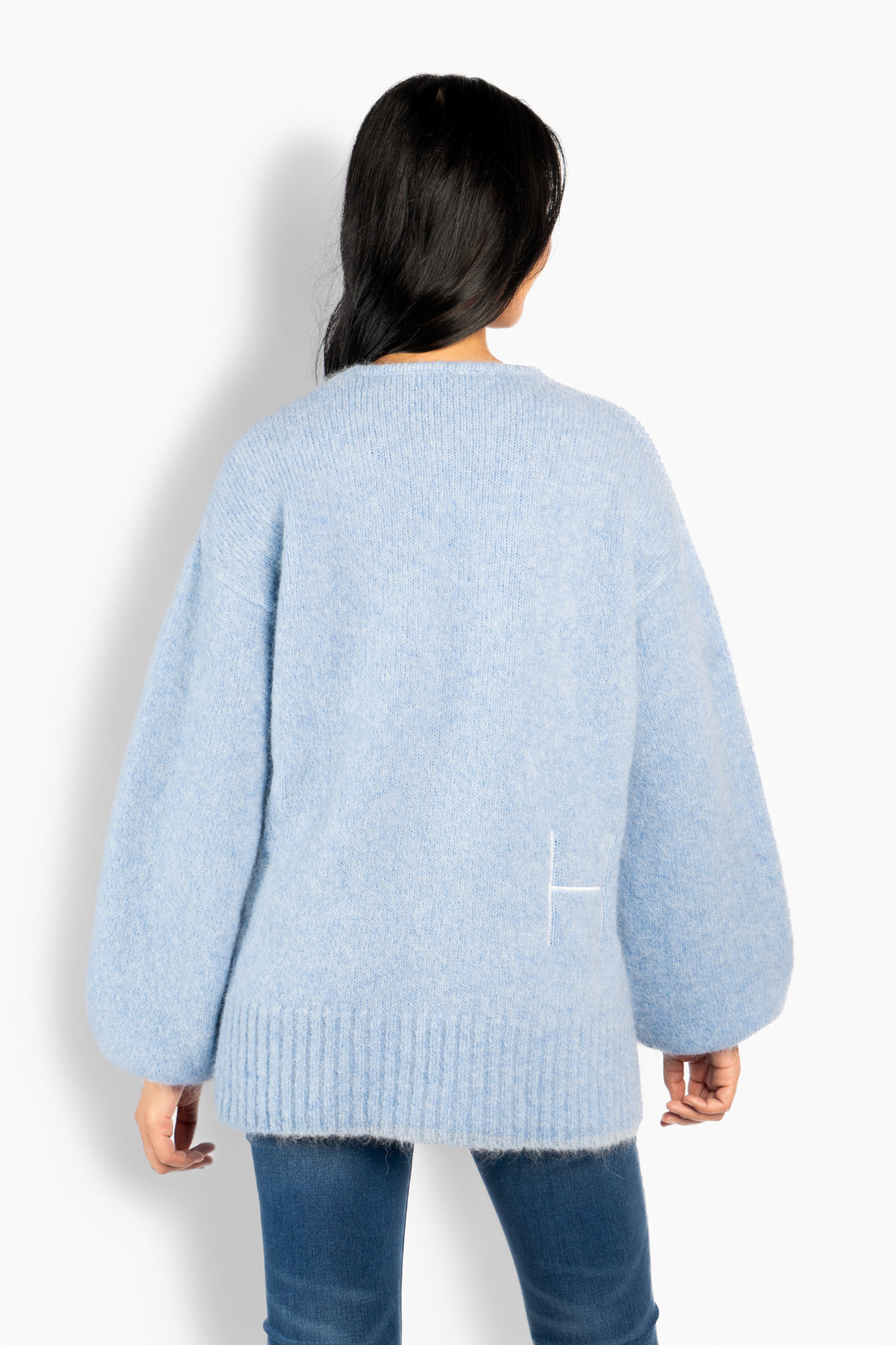 HÉST SOFIE V-neck Sweater Skyway