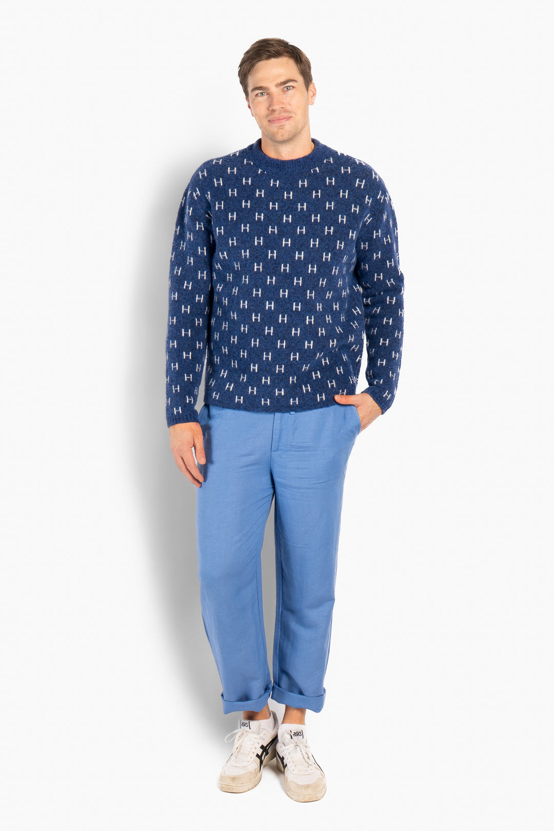 HÉST Frank Knitted Sweater True Navy