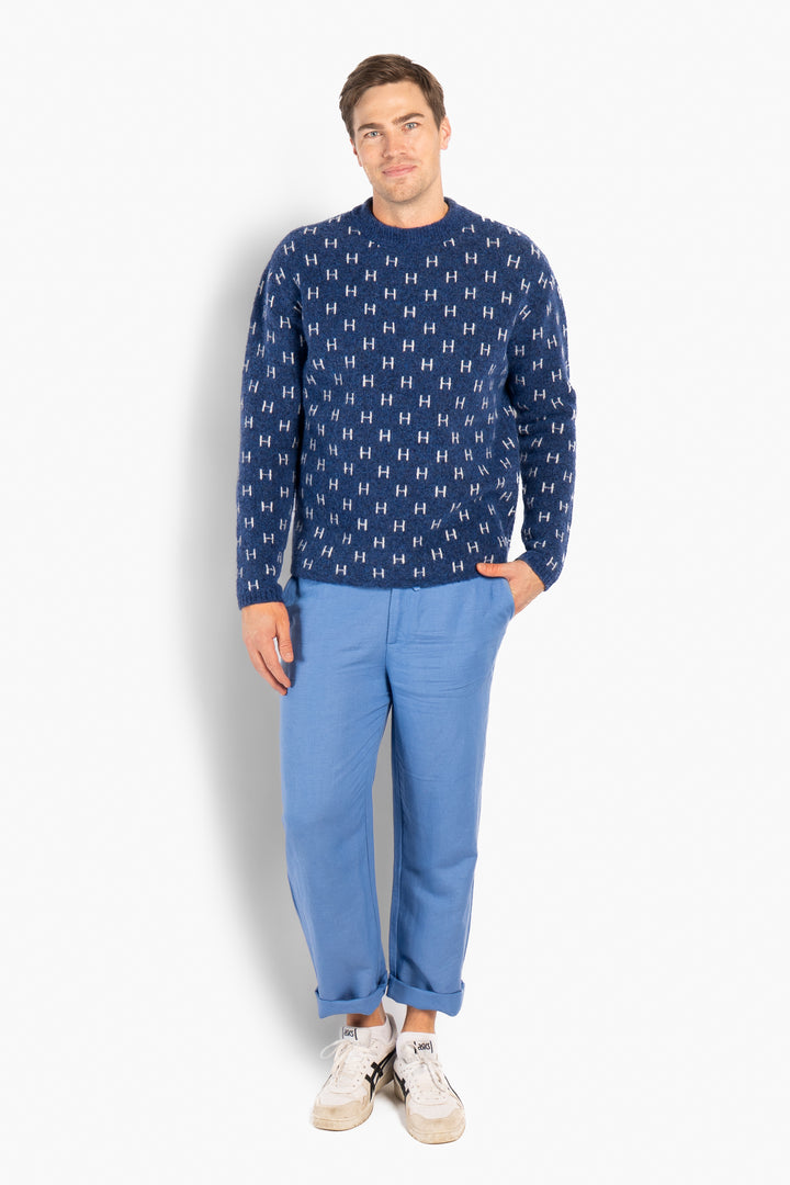 HÉST Frank Knitted Sweater True Navy