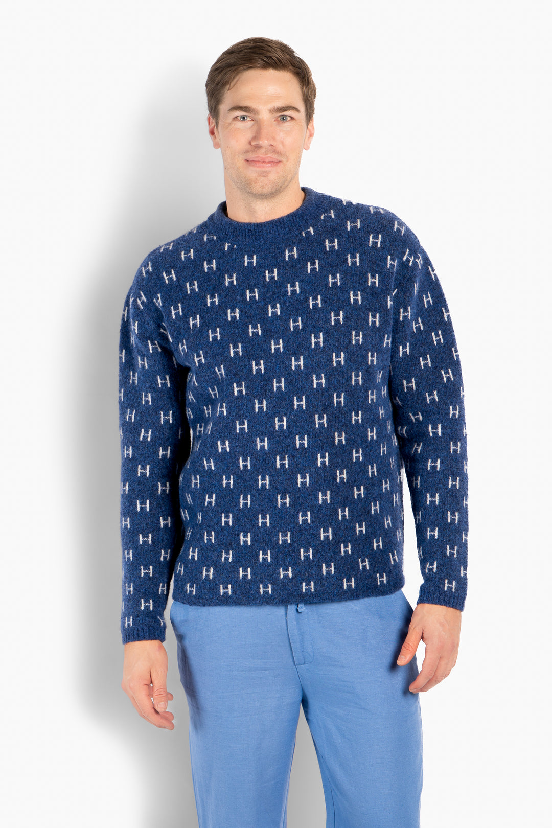 HÉST Frank Knitted Sweater True Navy