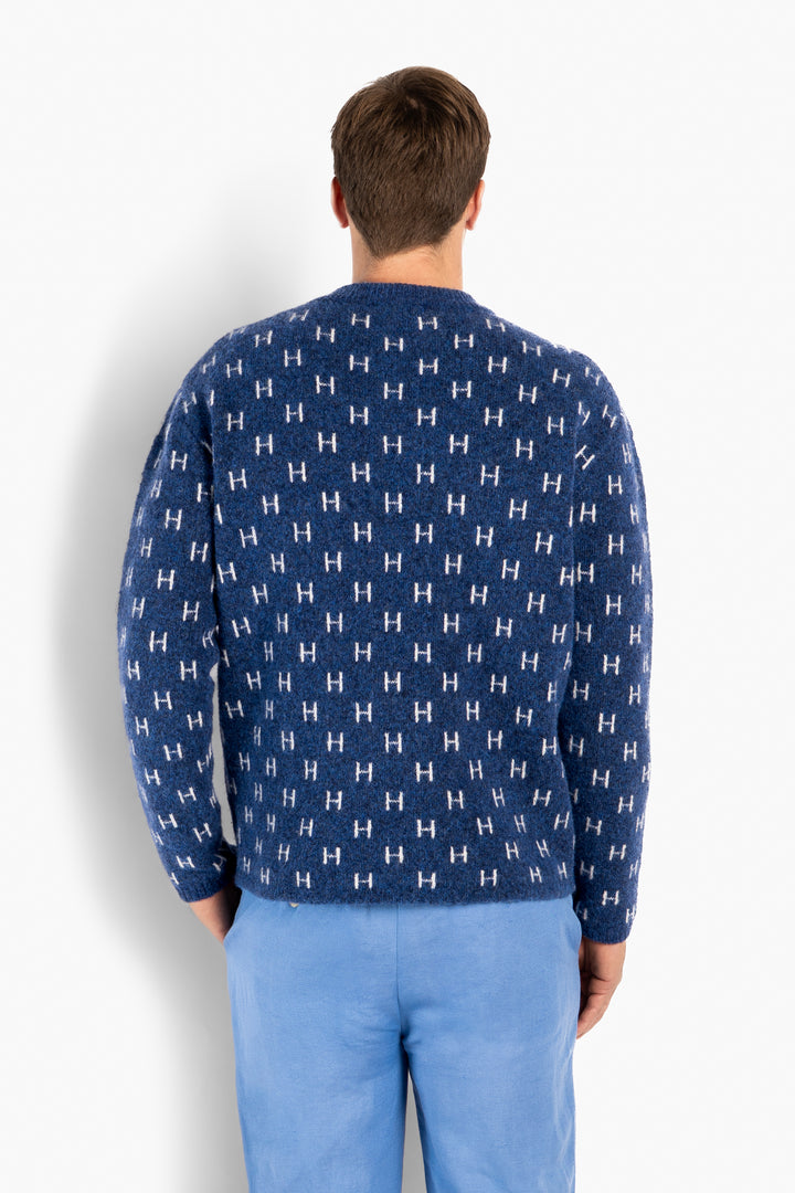 HÉST Frank Knitted Sweater True Navy
