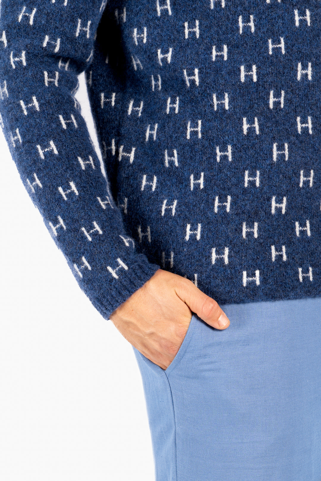 HÉST Frank Knitted Sweater True Navy