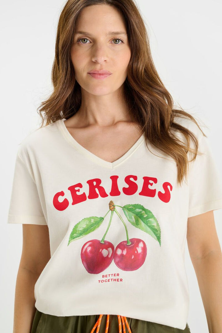 Le Temps des Cerises Tsh F Alyne Off White