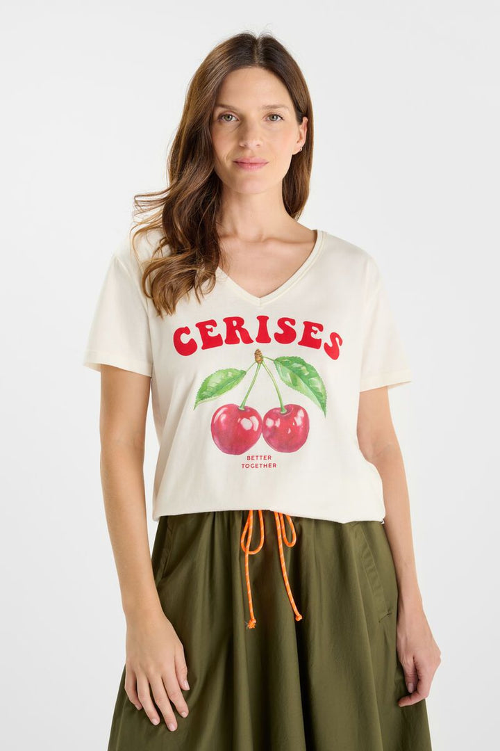 Le Temps des Cerises Tsh F Alyne Off White