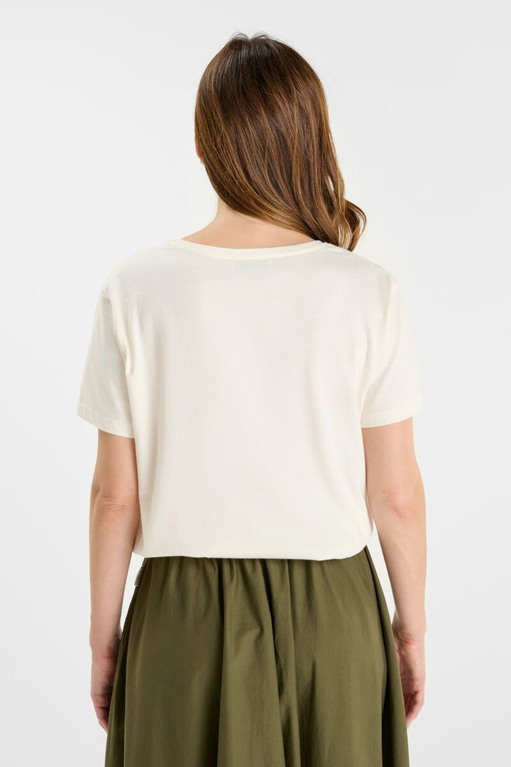 Le Temps des Cerises Tsh F Alyne Off White