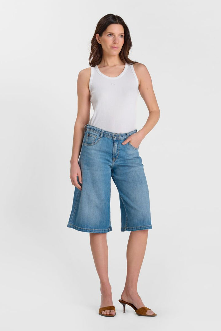 Le Temps des Cerises Lazaret Denim Bermuda Shorts