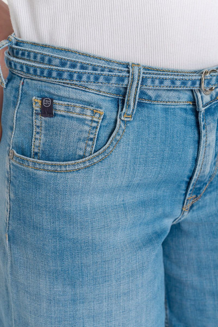 Le Temps des Cerises Lazaret Denim Bermuda Shorts