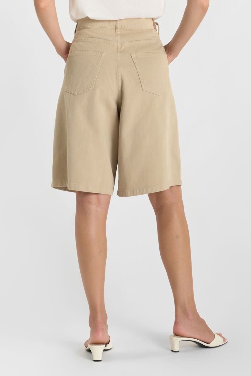 Le Temps des Cerises Lova Denim Bermuda Shorts Cobblestone