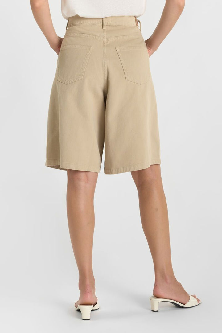 Le Temps des Cerises Lova Denim Bermuda Shorts Cobblestone