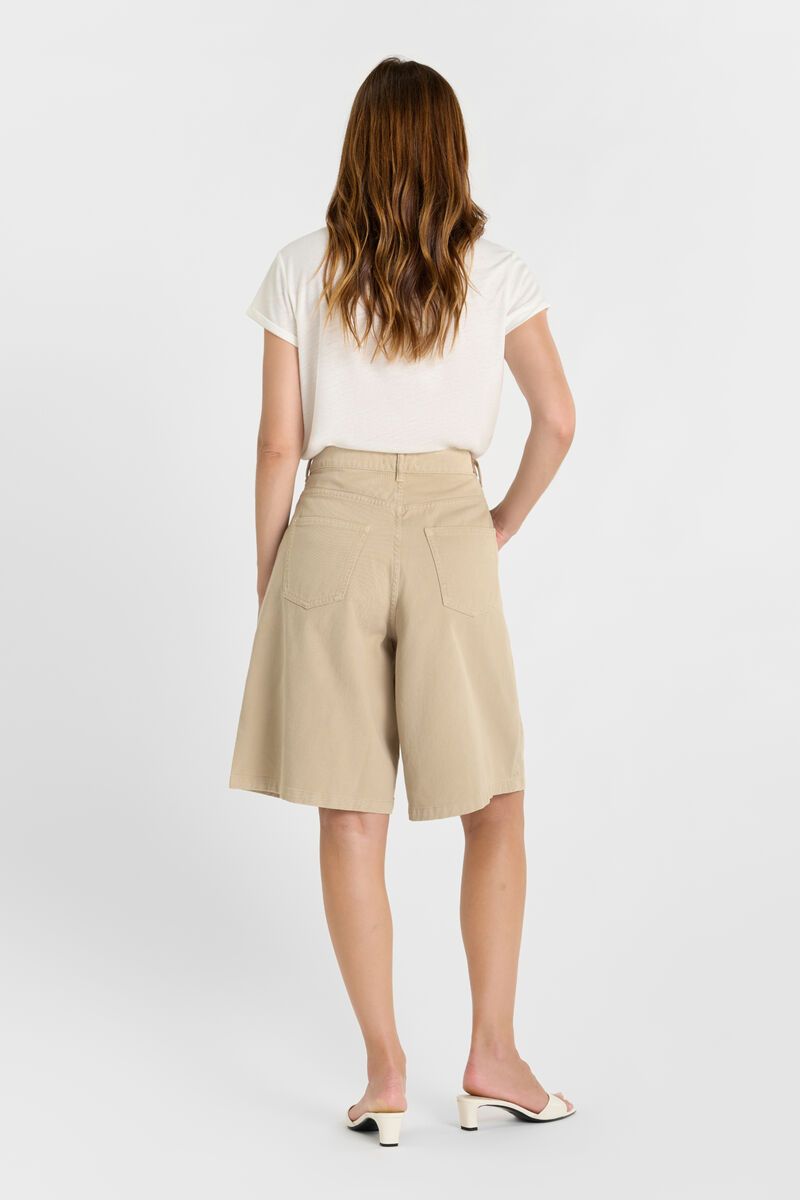 Le Temps des Cerises Lova Denim Bermuda Shorts Cobblestone
