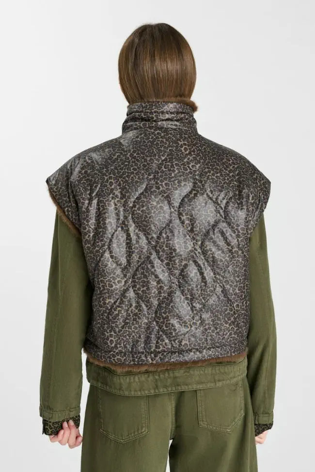 Femme Fauve Vest Bear