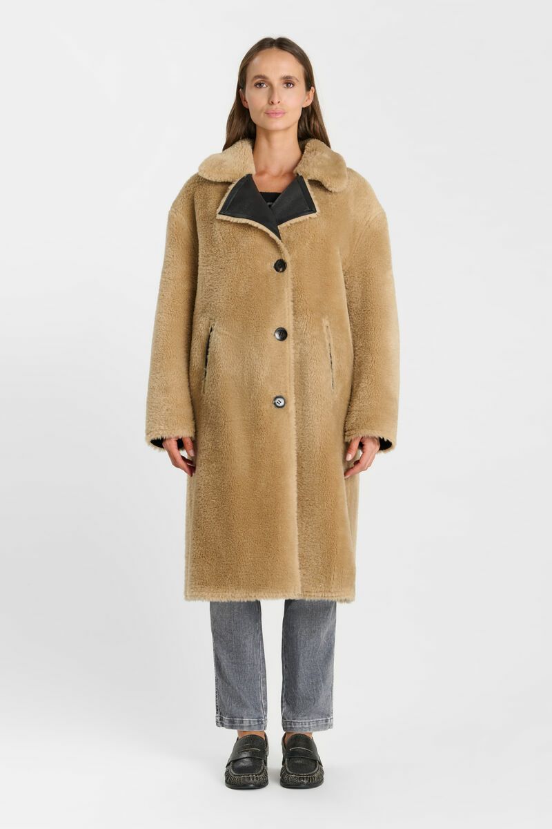 MANTEAU OXANA REVERSIBLE COAT BLACK
