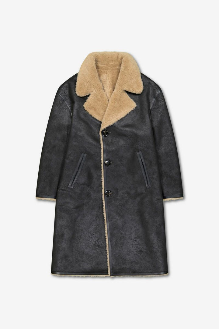 MANTEAU OXANA REVERSIBLE COAT BLACK