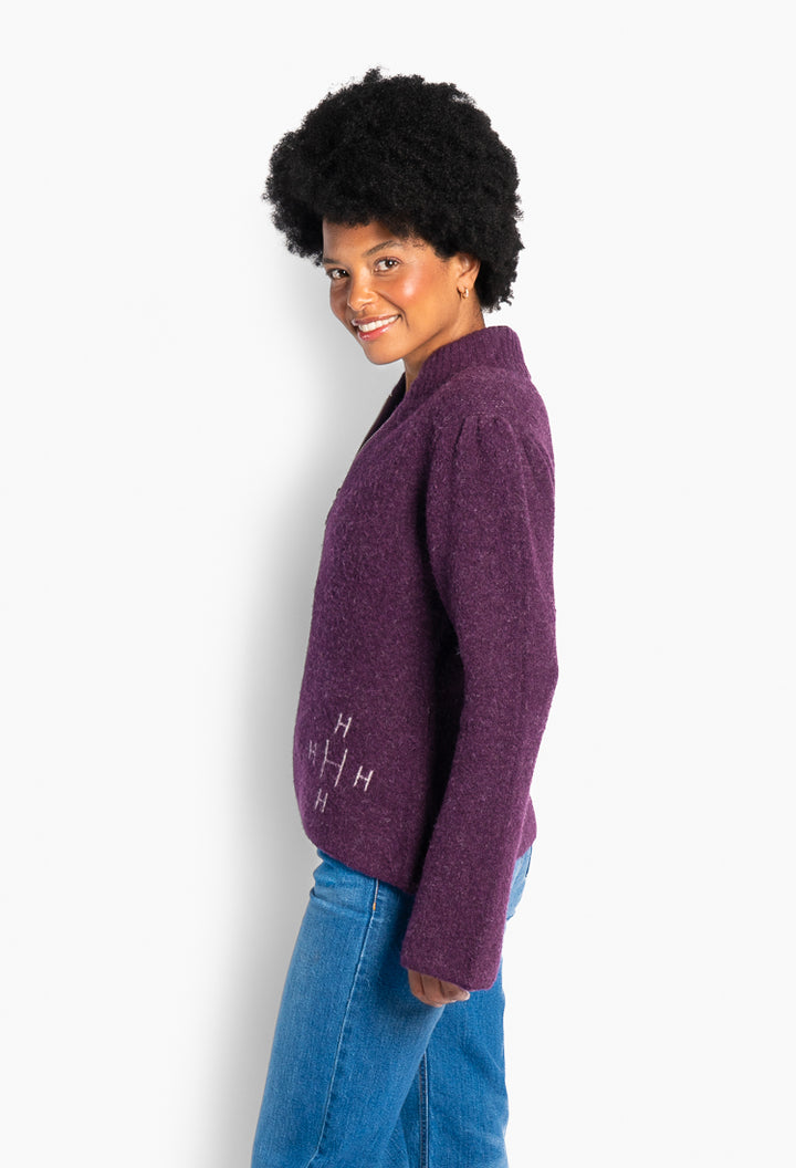 Filippa Zip Jacket Potent Purple