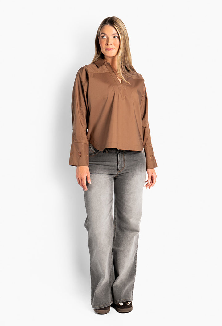 Miriam Shirt Dark Earth