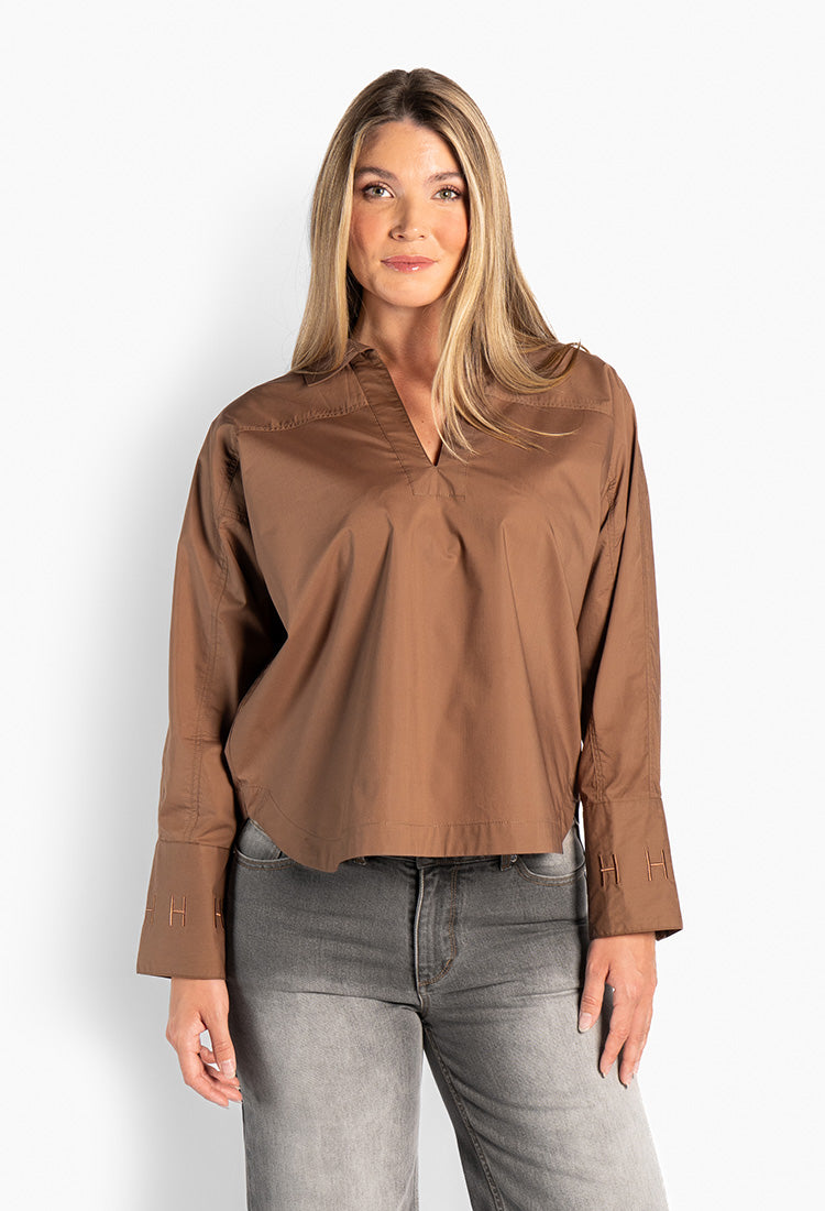 Miriam Shirt Dark Earth