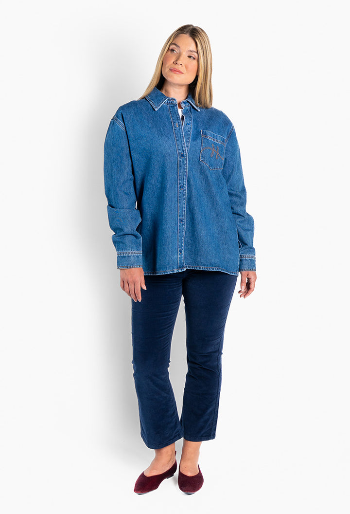 Sammy Blue Shirt Medium Wash Denim