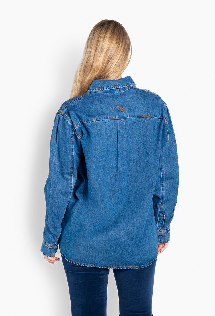Sammy Blue Shirt Medium Wash Denim