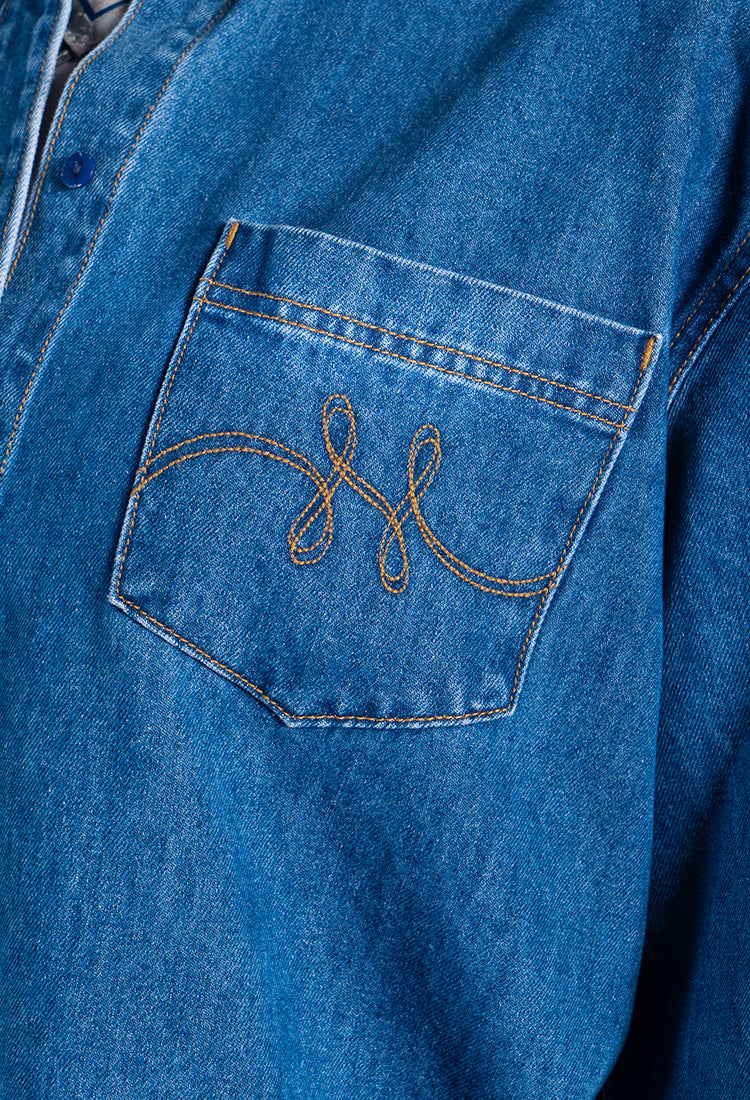 Sammy Blue Shirt Medium Wash Denim