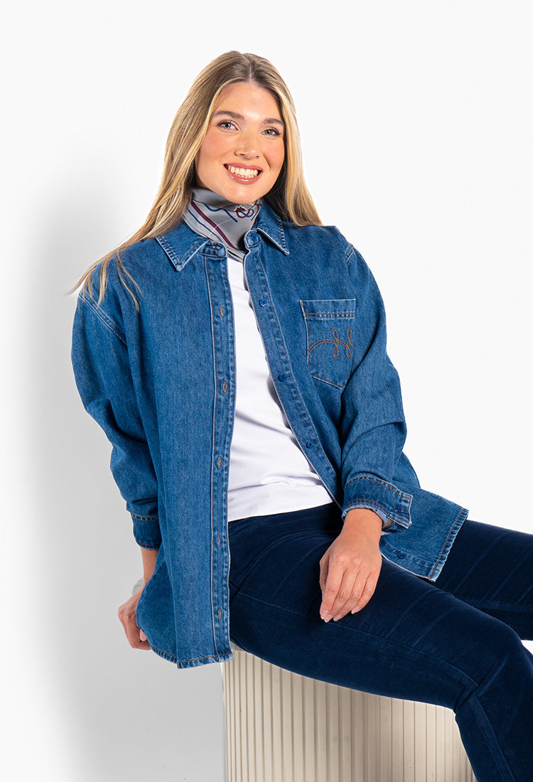 Sammy Blue Shirt Medium Wash Denim