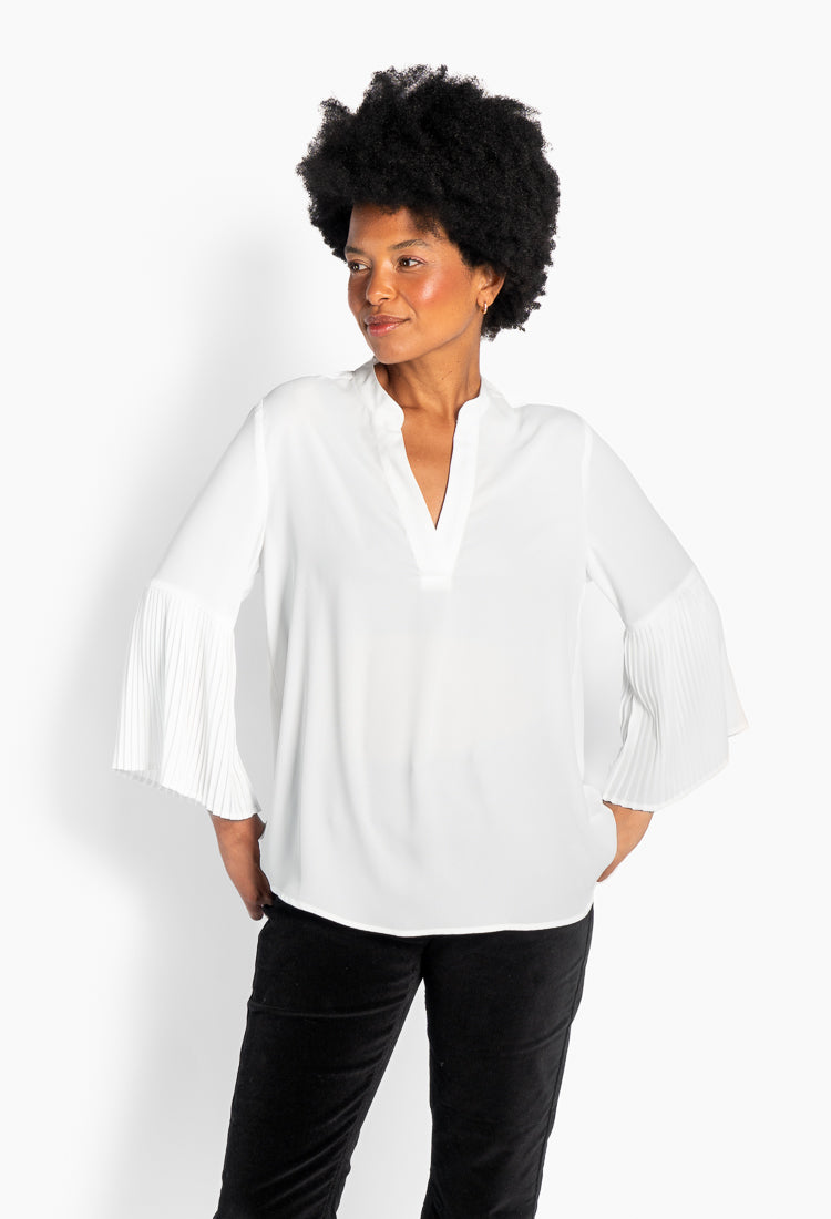 Mila Blouse 0003 White Alyssum
