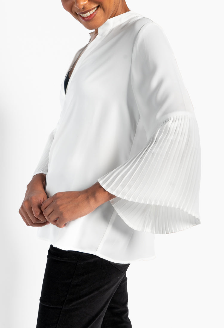 Mila Blouse 0003 White Alyssum