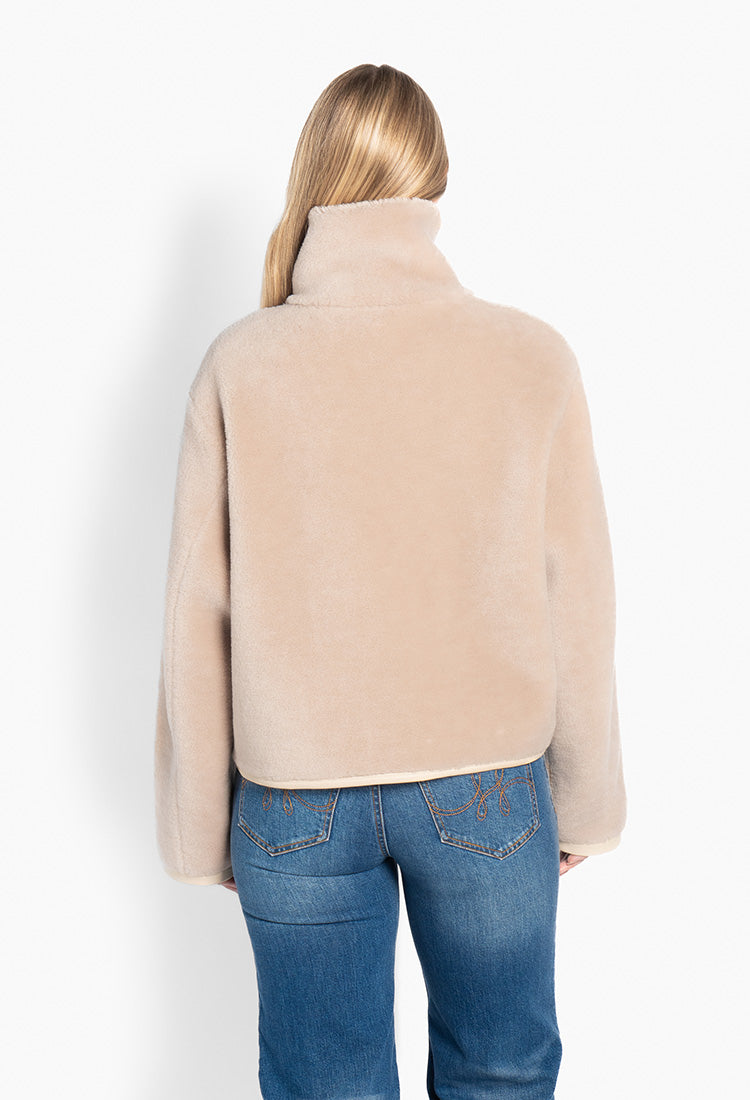 Kellie Shearling Jacket Beige