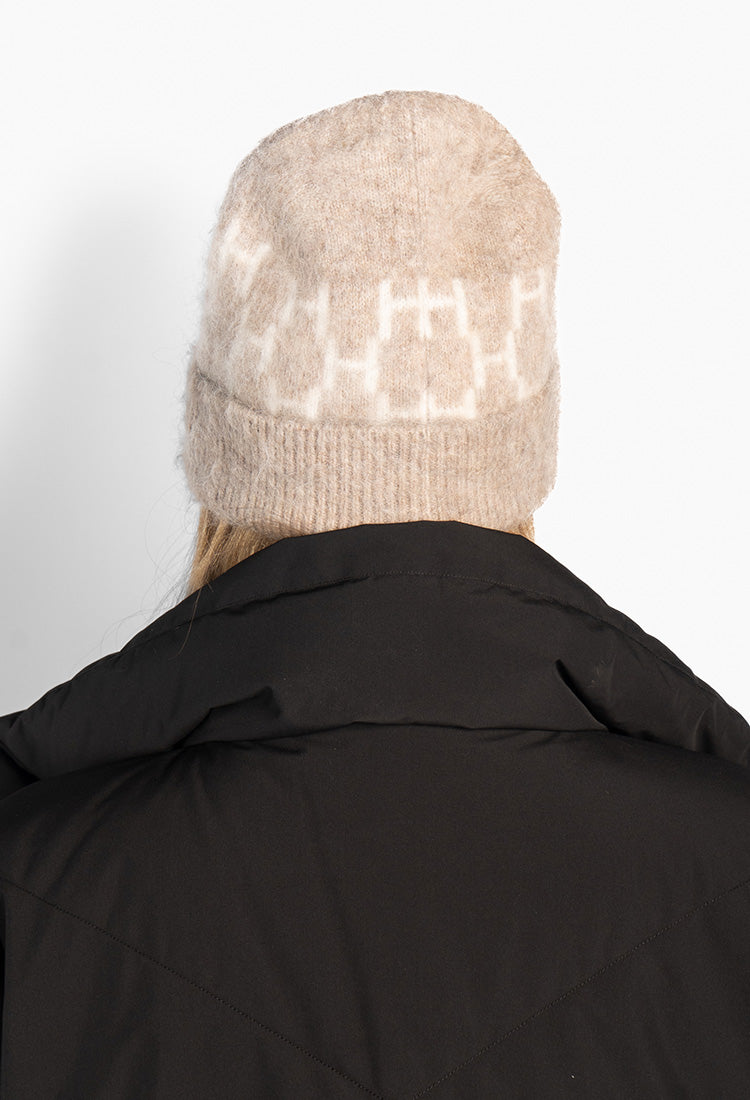 Hést GERA Beanie Light Brown Melange